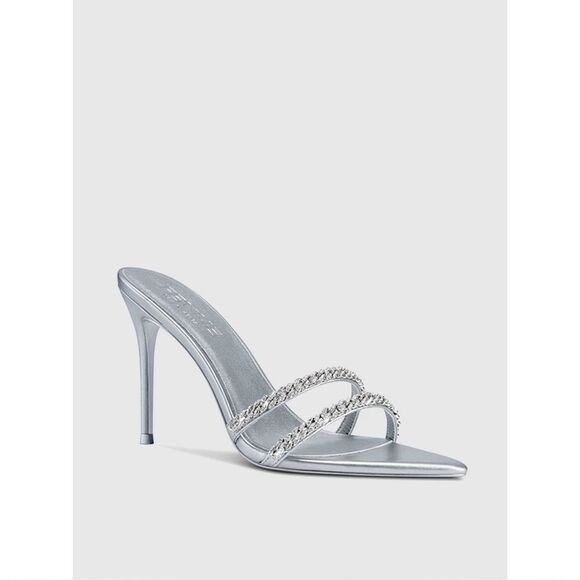 FEMME LA George V Slipper in Platinum - Picture 1 of 4